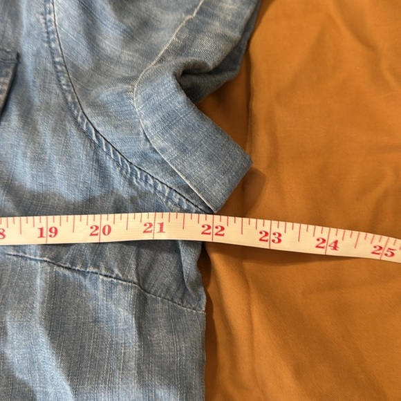 UNTUCKit Woman’s Denim Terry Button Down Collared Belted Dress - Picture 10 of 14